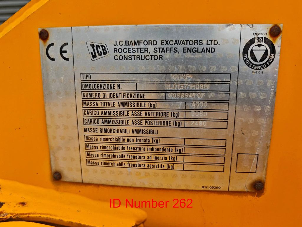 JCB 190 HF Bucket + Forks!