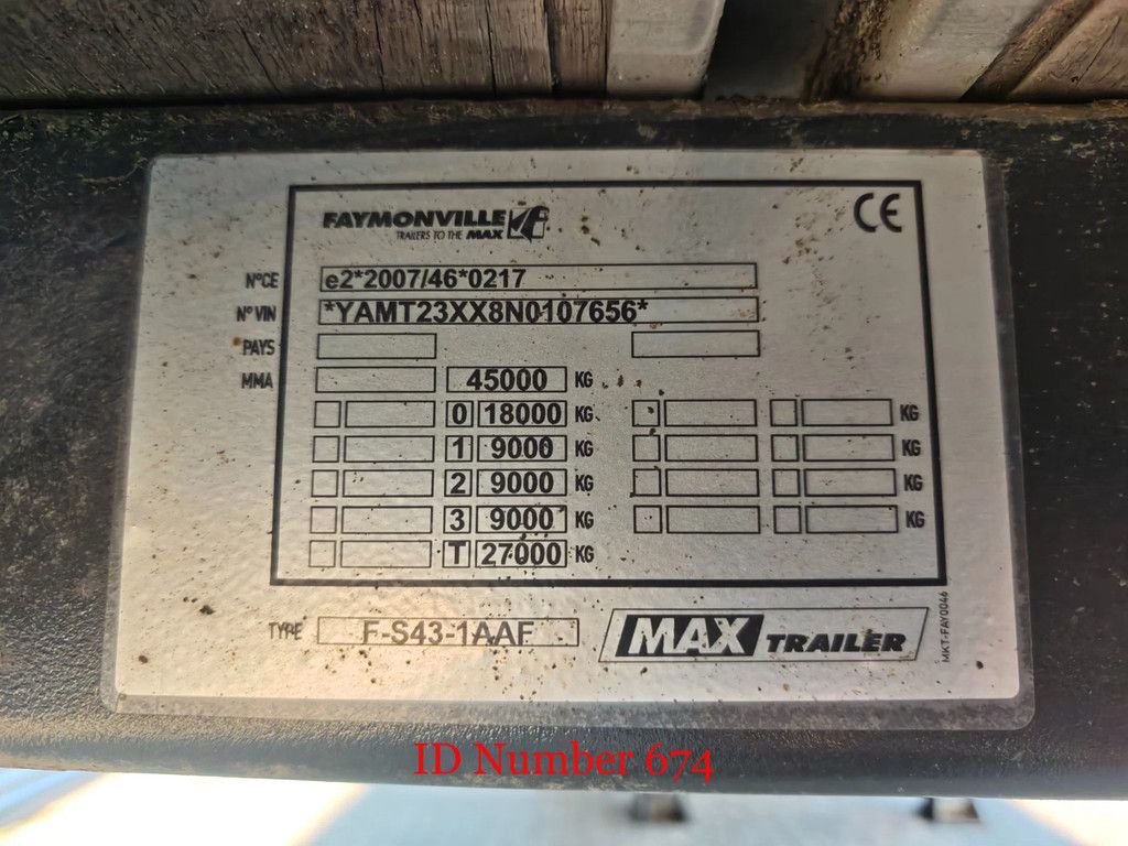 Faymonville Maxtrailer F-S43-1AAF