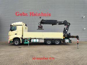 Mercedes-Benz 6x4 Euro 6 Hiab XS 377 Hipro 7 x Hydr. Hiab Rotated Clamp!
