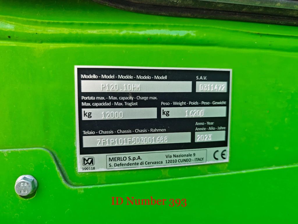 Merlo P120.10 HM Forks + Basket 750 Hours!