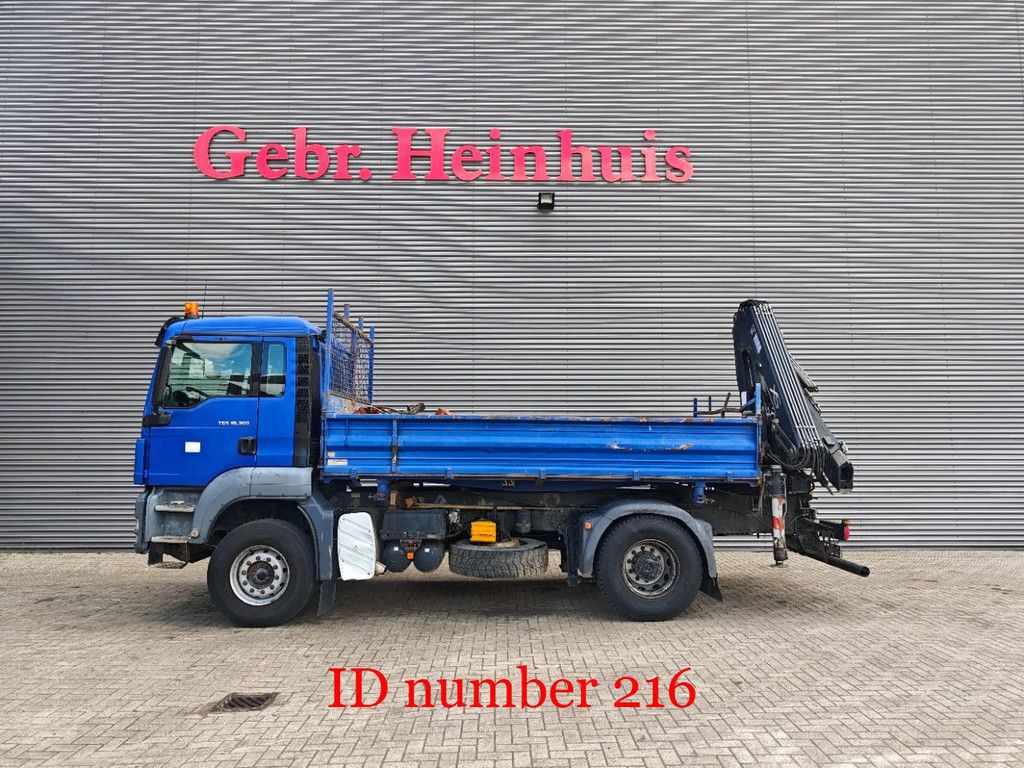 MAN 4x2 2 Seitenkipper Hiab 122 DS-3 Hiduo