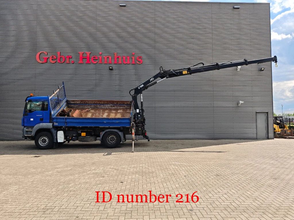 MAN 4x2 2 Seitenkipper Hiab 122 DS-3 Hiduo