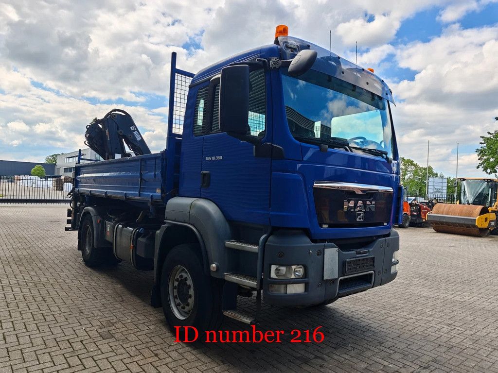 MAN 4x2 2 Seitenkipper Hiab 122 DS-3 Hiduo