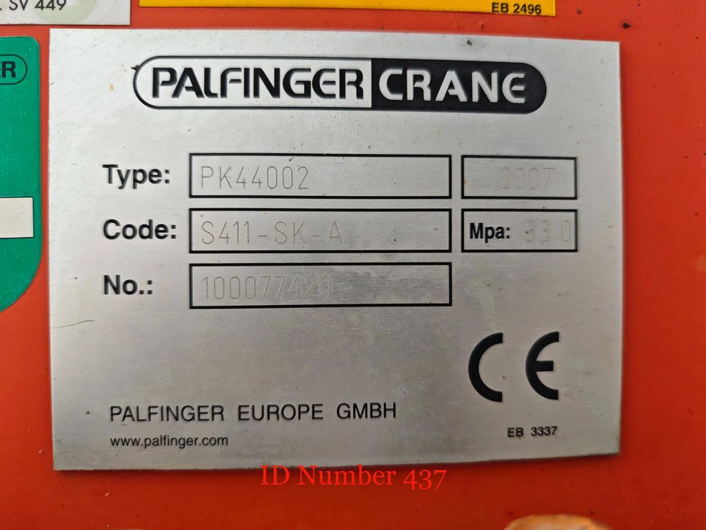 Volvo 6x2 Palfinger PK 44002