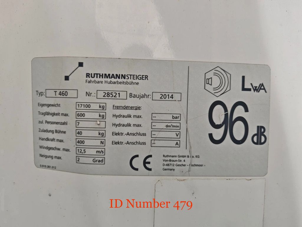 MAN 4x2 Ruthmann T460