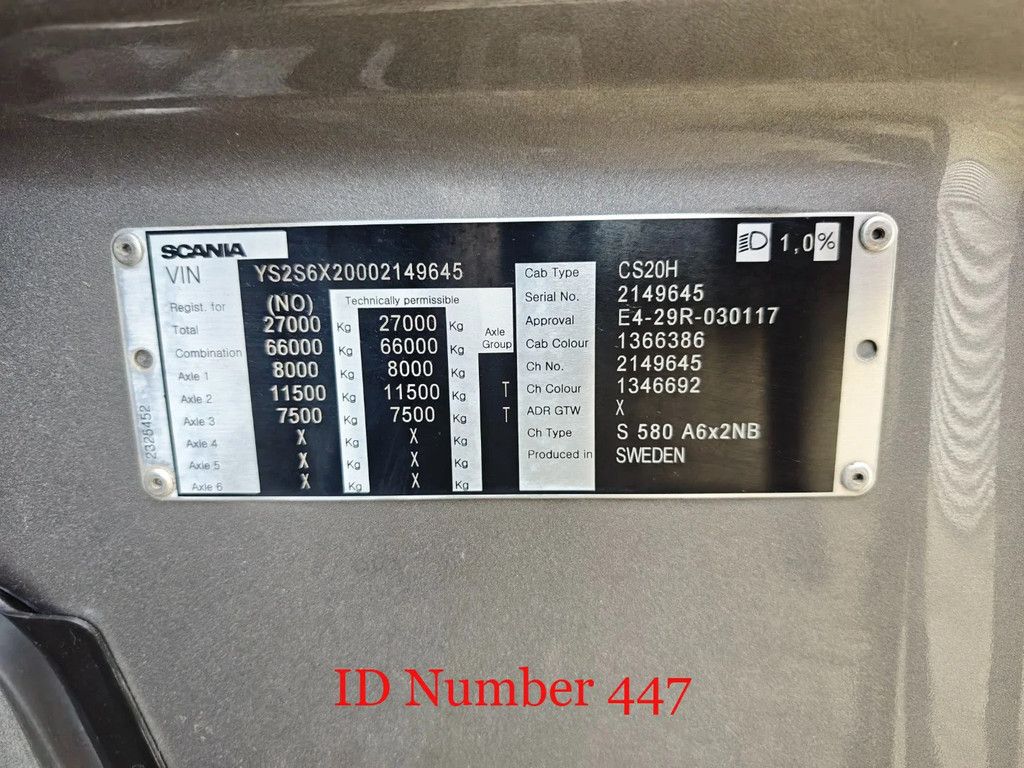 Scania 6x2 Bougie